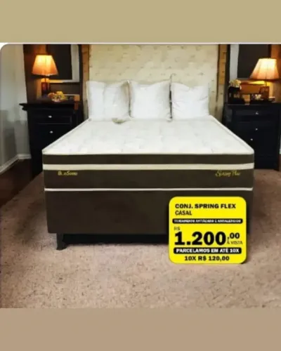 Conjunto box casal bon sono molas ensacadas spling flex