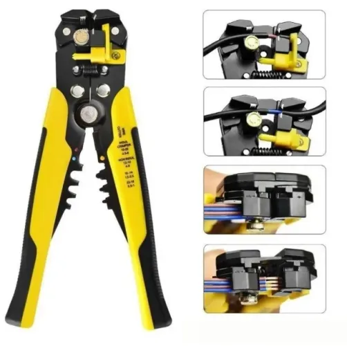 Alicate Desencapador Fios Crimpador Corte 3 Em 1 Automatico 