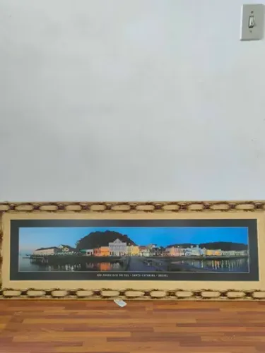 Orla de São Francisco do Sul na moldura. 