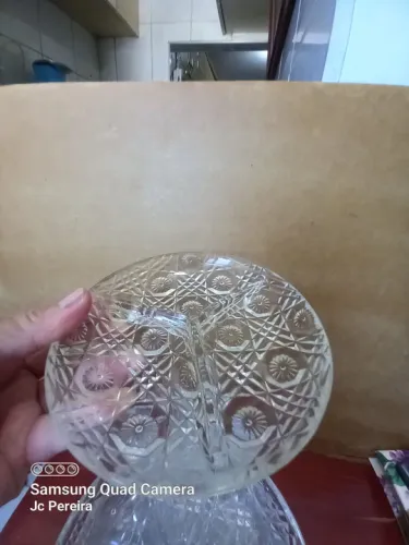 Vendo Jogo de petisqueira de Cristal