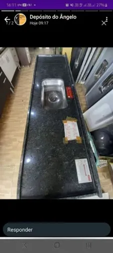 Pia granito 2 mts