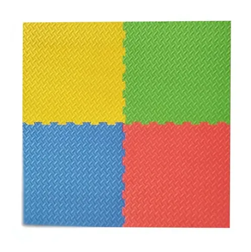 Kit 4 Tatame Tapete Infantil Eva Liso 62cmx62cmx1cm
