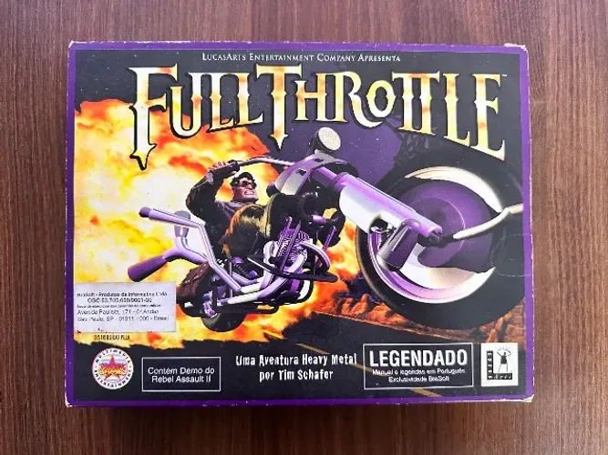 Full Throttle - 1995 - Big Box - Legendado - PT/BR - Brasoft - Raridade