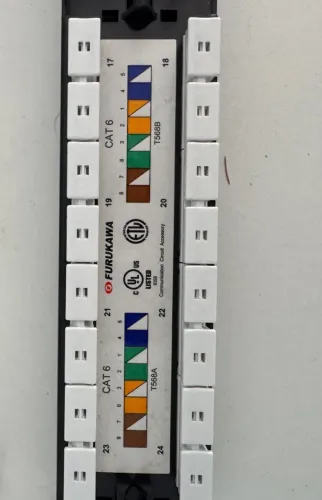 PATCH PANEL CAT6e  24 PORTAS MODULAR MULTILAN FURUKAWA m
