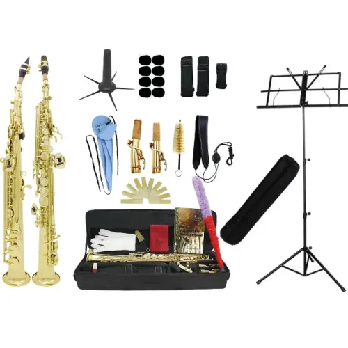 Saxofone Soprano Reto Slade NOVO + Estante Partitura - 10X Cartão - Envio p/ todo Brasil