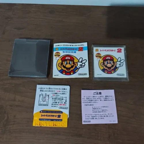 Super Mario Bros 2 (Lost Levels)Lado A + Goonies Lado B Nintendo Disk System completo 