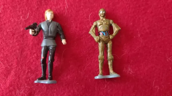 Lote duas miniaturas Star Wars Década de 1990 Ctcrxx (Usado)