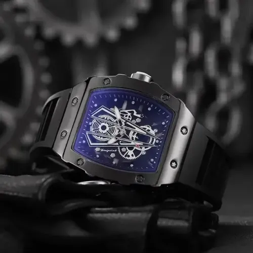 Relógio Olevs Quadrado Quartz Cronógrafo/Preto ou Dourado