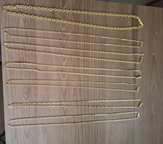 Coleção de Correntes Banhadas a Ouro Iraja RJ