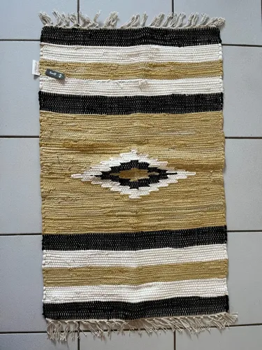 Tapete artesanal indiano Boho Chic novo - Souqstore 60x90