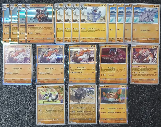 Deck Rhyperior cartas originais de pokémon