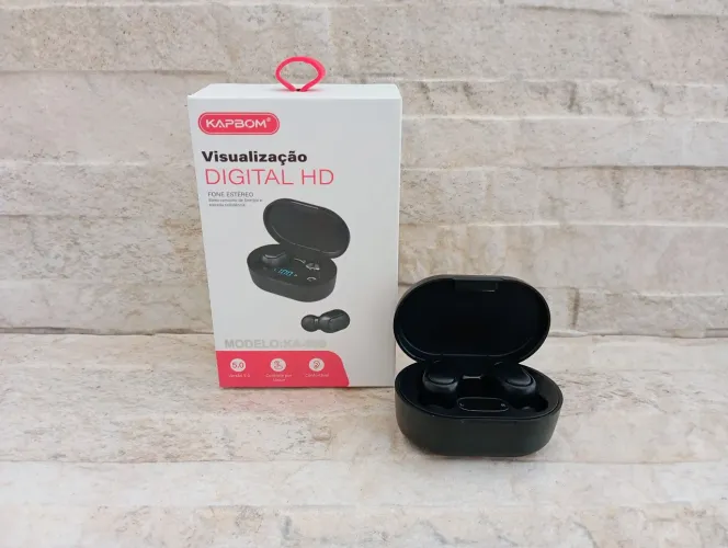 Fone de Ouvido Bluetooth A6s Tws Sem Fio Case Recarregável