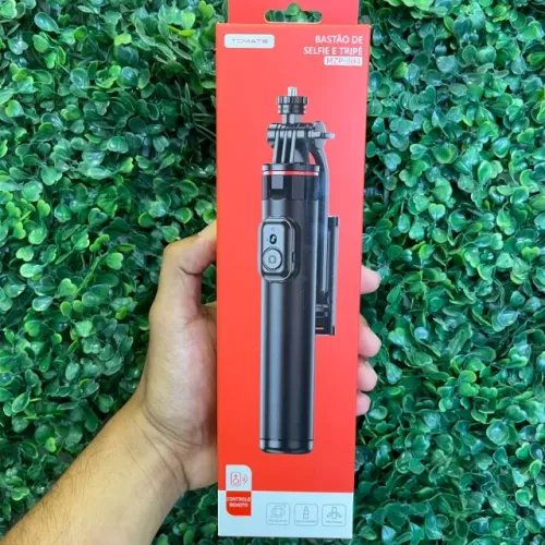Bastão de selfie e tripé multifunções - Tomate
