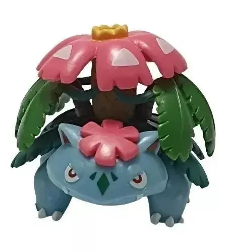Pokémons Megavenossauro, Venossauro e Blastoise Articulado Colecionável Act Figure