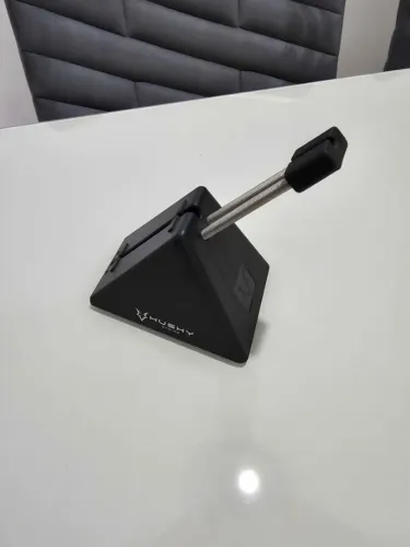 Mouse Bungee Gamer Husky Gaming Storm, Preto, Mola ajustável, Grampos Traseiros em Borrach