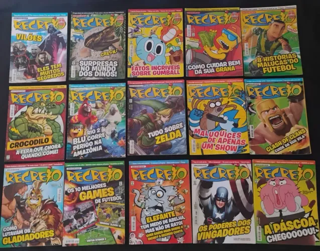 Coleção de Revistas Recreio - kit com 14 