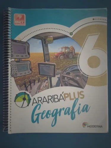 Livro de Geografia Araribá Plus 6º ano - Editora Moderna em estado de novo