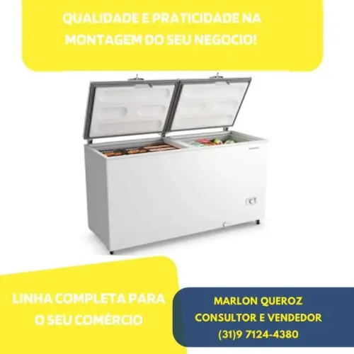  Freezer Horizontal Dupla Ação 543L Metalfrio Bivolt Inverter 