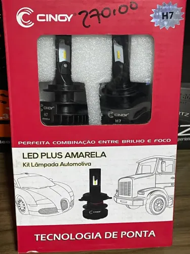 Ultra led Plus amarela h7 o par novo na embalagem na oferta so 99,99