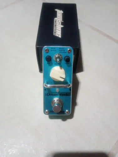 Pedal de Reverb Tone City Ocean Verb para guitarra violão 