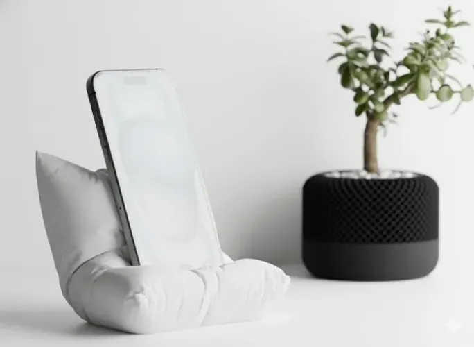 Travesseiro Suporte para Celular - Design Sofisticado e Funcional Branco ou Preto