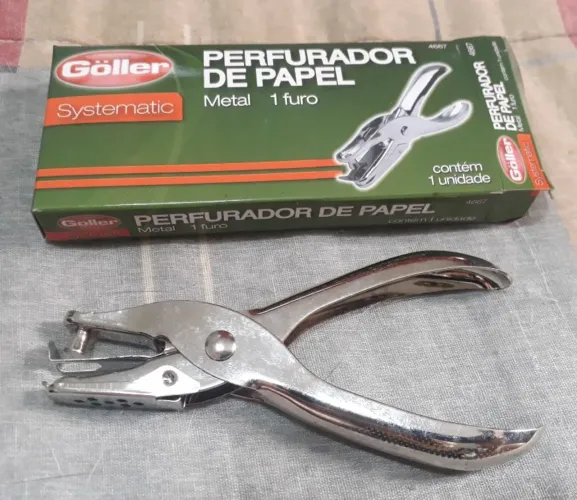 Perfurador de Papel Göller 1 furo - NOVO