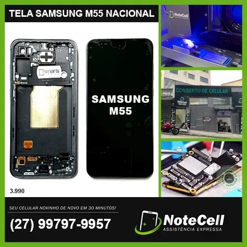 TELA / DISPLAY P/ SAMSUNG M55 AMOLED Original Nacional - INSTALAÇÃO EM 30 MIN!!
