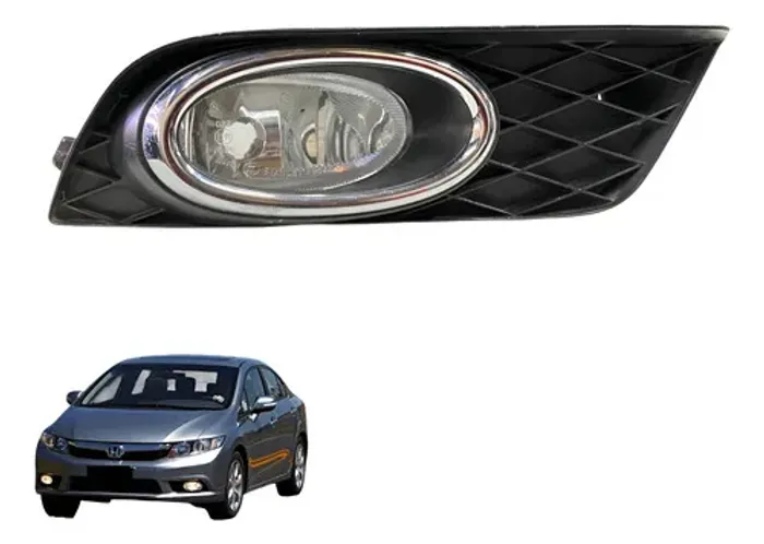 Grade Farol Milha Direito Honda Civic 2012 2014 2016 Usado