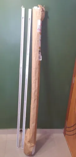 Trilhos eletrificado de sobrepor 2 metros metal branco 