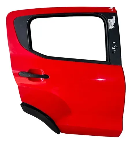 Porta Fiat Mobi 2019/2020 Traseira Direita Vermelha