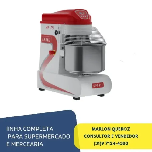 Amassadeira Espiral 15 KG Nova G-Paniz