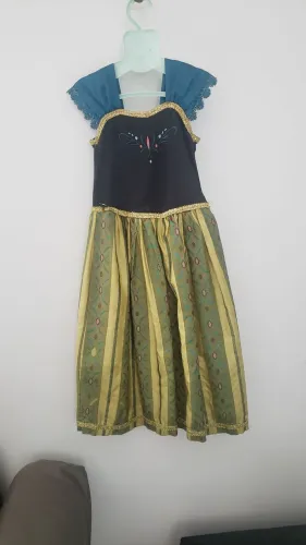 Vestido fantasia infantil Anna frozen
