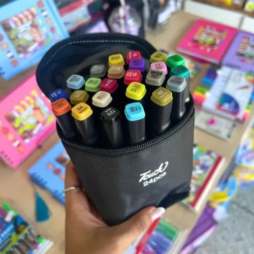Conjunto de Canetinhas 24 Cores - Novas