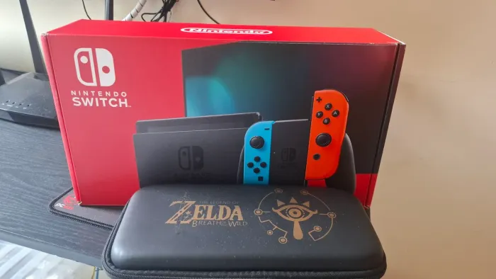 Nintendo Switch v2 com Zelda Breat of the Wild 