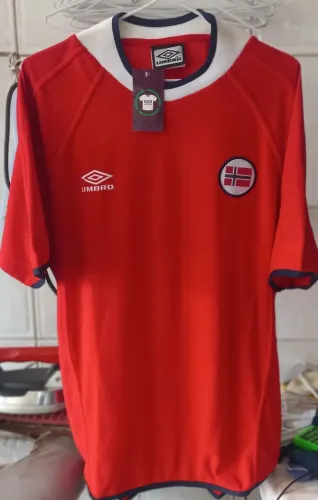 CAMISA NORUEGA UMBRO EUROCOPA 2000 HOLANDA BELGICA NOVA FRETE GRATIS