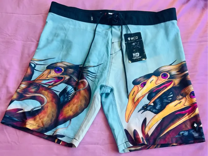 Shorts de Praia MCD com Estampa Exclusiva!