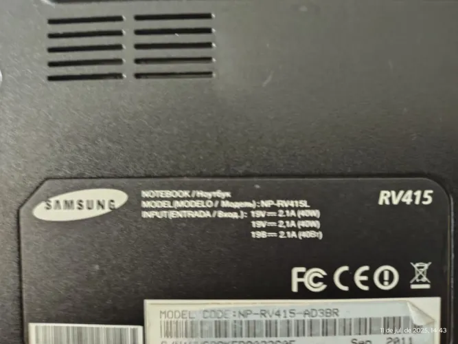 Notebook Samsung RV415