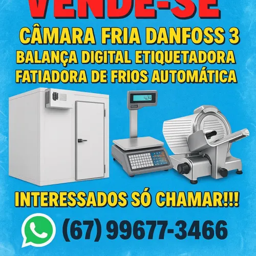 Câmara Fria, Balança, Fatiadora - Equipamentos Comerciais
