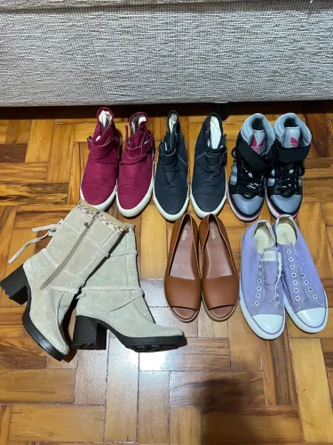 Sapato Sandália Tênis Bota Khelf Adidas All Star Converse Melissa Dakota