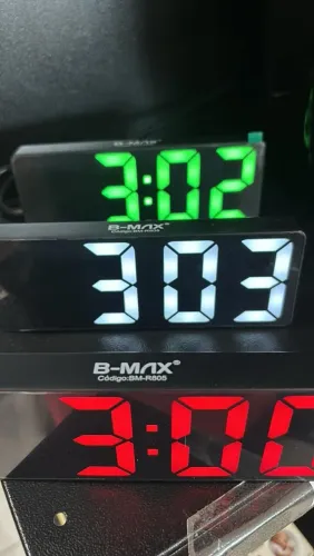 Relógio Digital Com Despertador e LED