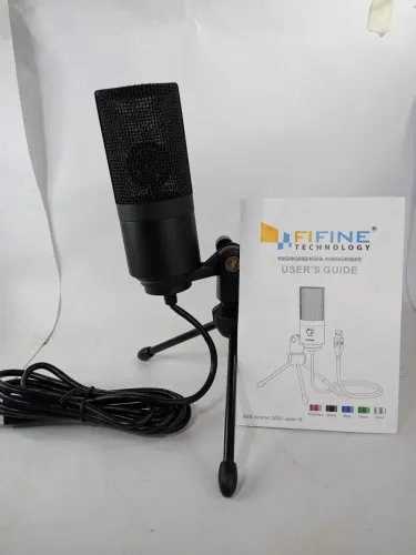 Microfone Fifine K669S Condensador USB para Gravação e Streaming