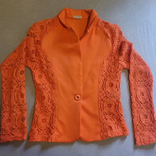 Blazer feminino laranja