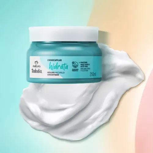 Máscara Concentrada CronoCapilar Tododia Hidrata Natura Maçã Verde e Aloe Vera