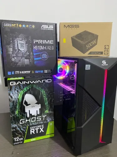 CPU Gamer Intel core i5 11400 11th 16gb Rgb 512gb NVme Rx 5500xt 8gb