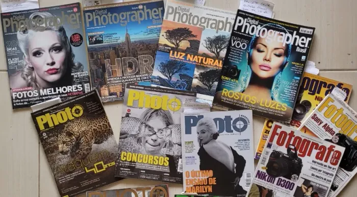 Vendo 166 Revistas de Fotografia - coleção grande de único dono em ótimo estado