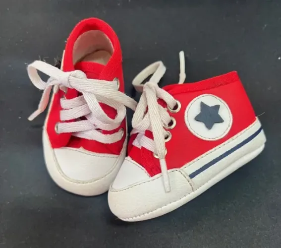 Tenis infantil para bebe n. 14 vermelho
