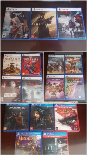 Vendo jogos de PS4 e PS5 - Valores na descrição