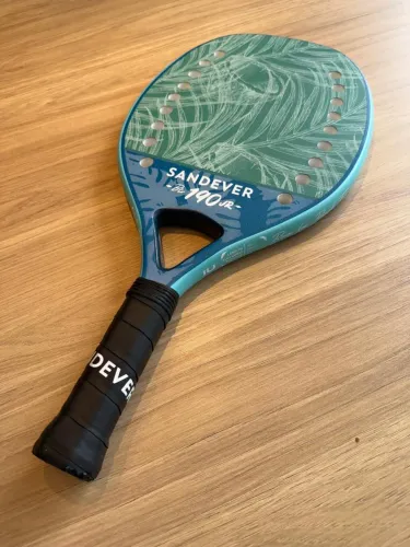 Raquete Beach Tennis Sandever BR 190 Jr - Júnior - Como Nova 