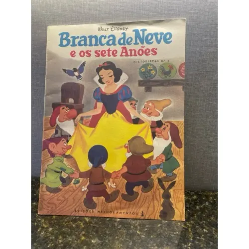 Livro raro e antigo Historietas Nº3 Branca de Neve 1954.