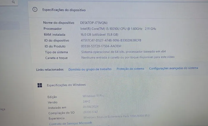 NOTEBOOK DELL LATITUDE 3410 ? CORE i5 10ª GERAÇÃO!